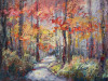 Forest-Guide-sm-20x30-mixed-media-painting-NIki-Gulley-fall-palette-path