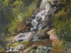 Falling Water - 16" x 12" - textured oil painting