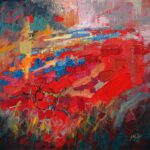 contemporary impressionist, dallas texas artist, Bluebonnet, Niki Gulley paintings