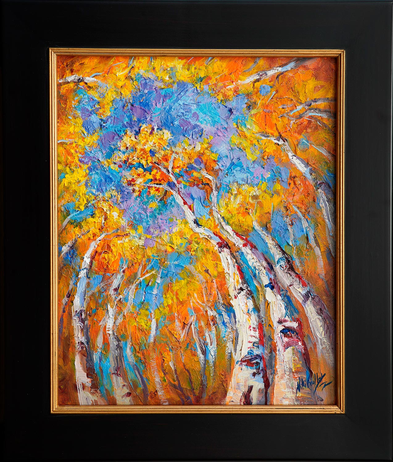Niki Gulley, Dallas, aspen, contemporary impressionist, tree painting