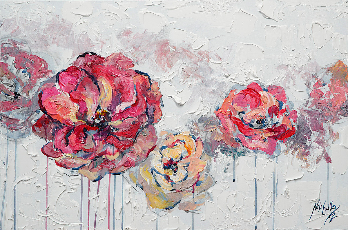 Texas, contemporary impressionist, dallas texas artist, roses, travel art, Niki Gulley paintings