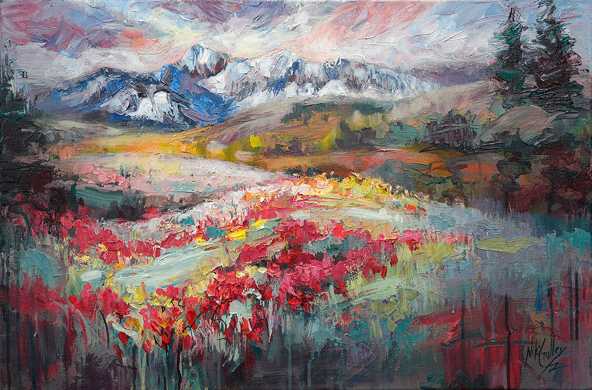 Niki Gulley, Dallas, Colorado, contemporary impressionist, aspen painting