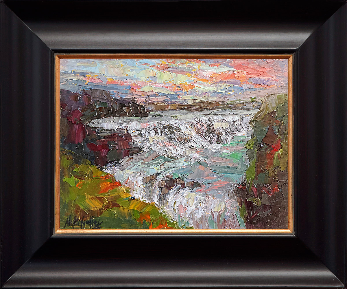 Iceland, contemporary impressionist, dallas texas artist, travel art, Niki Gulley paintings