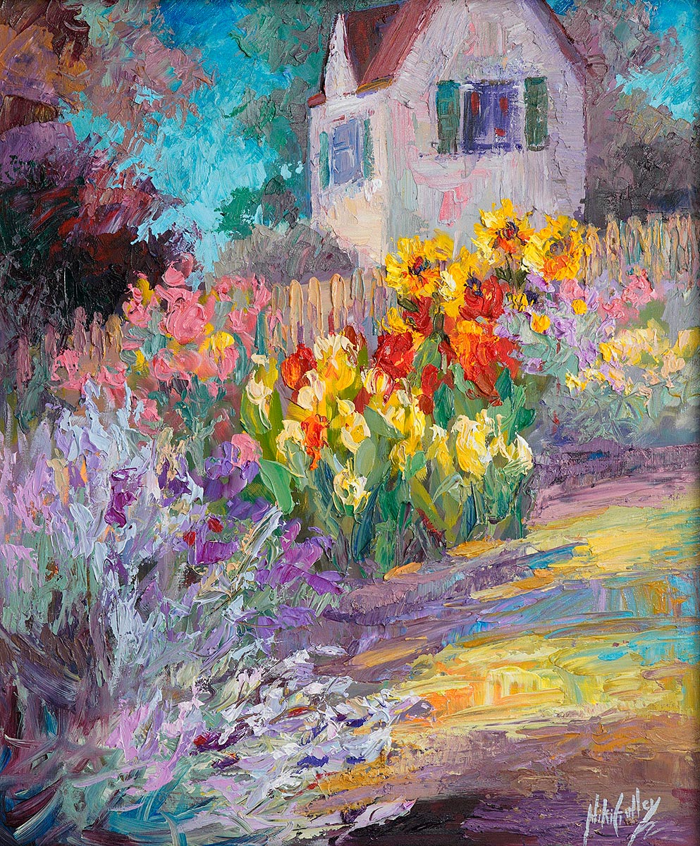 Texas, contemporary impressionist, wild flowers, dallas texas artist, Niki Gulley paintings